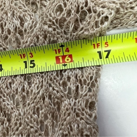 MAURICES Women’s Long Cardigan Open Loose Knit Sweater Sz XS Beige/Tan Color LS - Picture 11 of 13